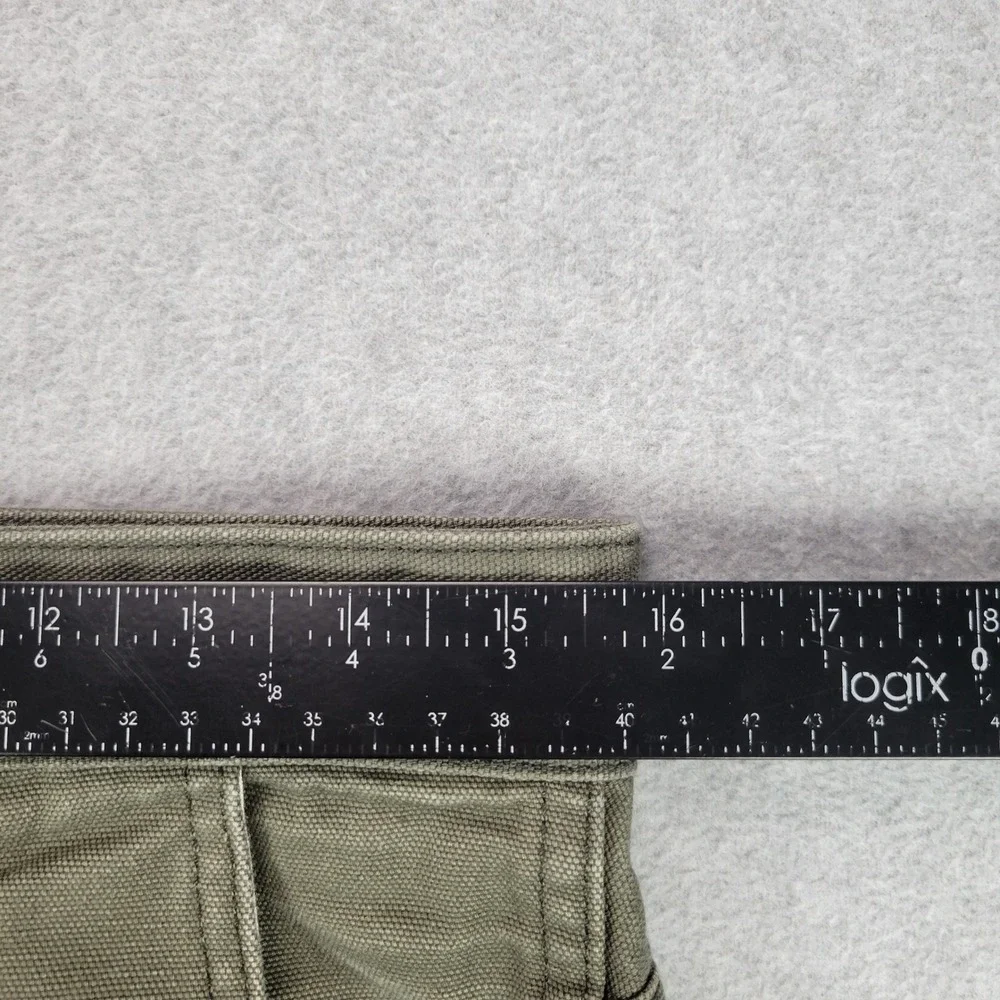 Railcar Fine Goods Flight Trousers Mens 31 Olive Green Canvas Slim Straight USA